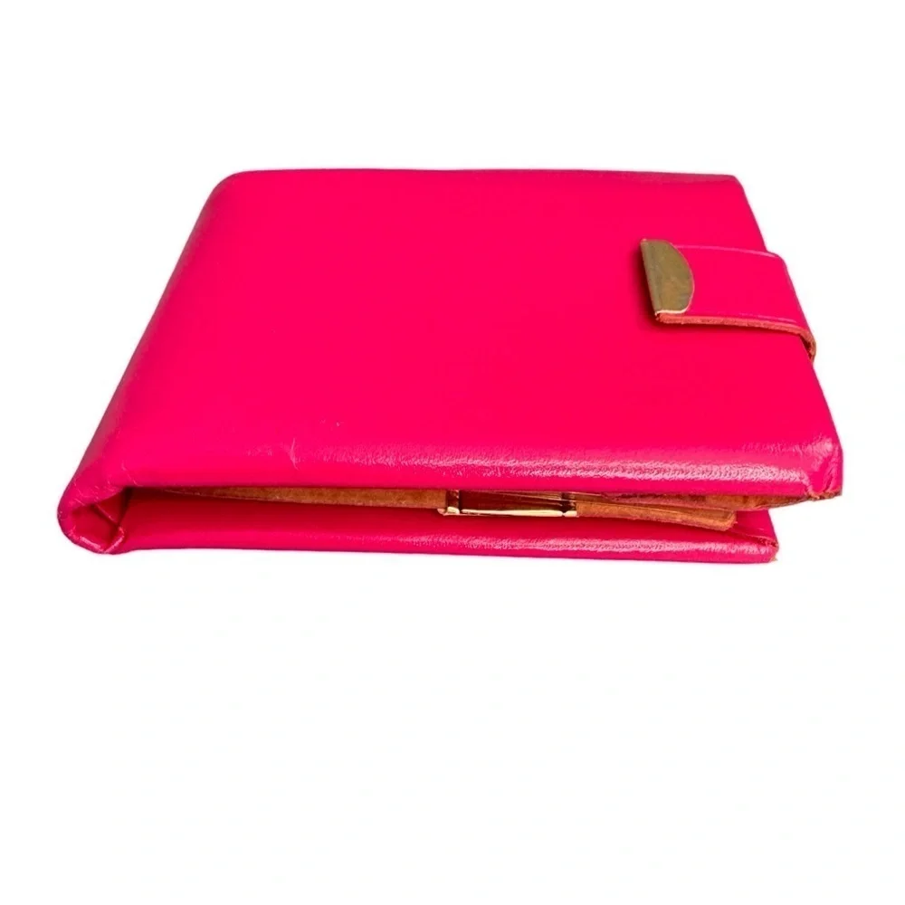 Small Vintage Aristocrat Fifth Avenue Compact Hot Pink Wallet VGUC